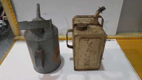 TWO PARAFFIN TINS