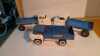 3 X BLUE AND WHITE TRIANG TRUCKS - 3