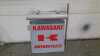 KAWASAKI DOUBLE SIDED RED AND GREY SIGN - 2