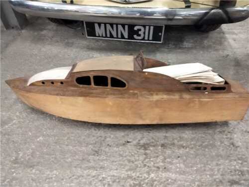 WOODEN LAUNCH BOAT