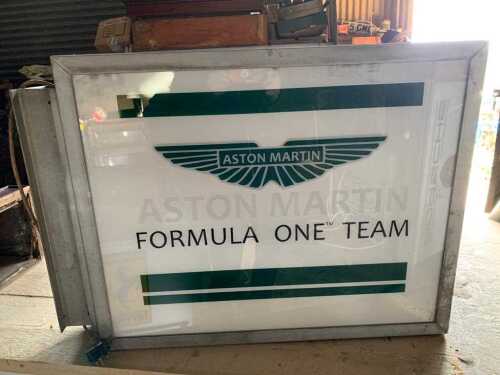 ASTON MARTIN FORMULA ONE TEAM DOUBLE SIDED LIGHT BOX