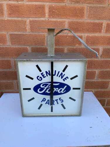 GENUINE FORD PARTS DOUBLE SIDED LIGHT UP CLOCK