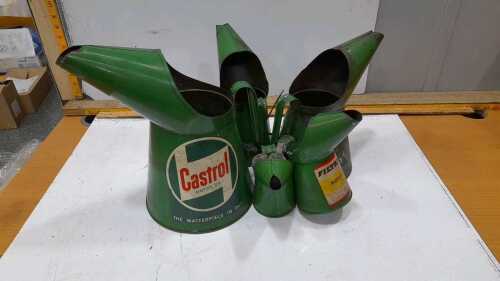 6X CASTROL OIL JUGS