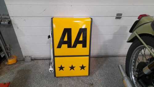 AA DOUBLE SIDED WALL LIGHT UP SIGN