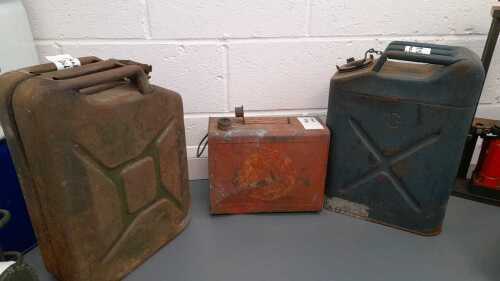 SELECTION OF PETROL CANS