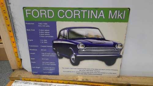 FORD CORTINA TIN SIGN