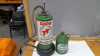 CASTROL TT 2 STROKE DISPENSER & CAN OF OIL