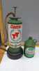 CASTROL TT 2 STROKE DISPENSER & CAN OF OIL - 2