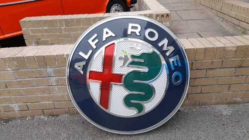 ALFA ROMEO LIGHT UP SINGLE SIDED SIGN