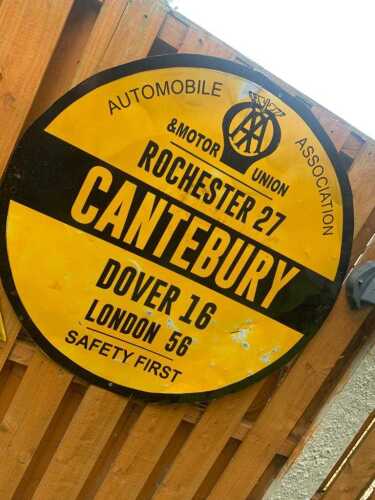 AA ROUND SIGN CANTEBURY 30" DIA