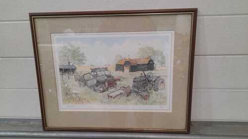 LIMITED EDITION FRAMED PRINT OF SPARROW FARM NO 65 OF 850 21" X 16"