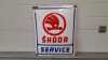 SKODA SERVICE ENAMEL SIGN 20" X 16"