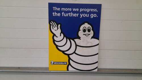 MICHELIN PLASTIC SIGN SINGLE SIDED 32" X 24"