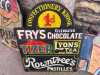 FRYS CHOCOLATE & LYONS TEA WOODEN SIGN