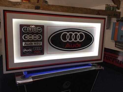 LARGE ILLUMINATED AUDI SIGN