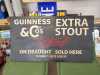 DOUBLE SIDED HANGING GUINNESS SIGN