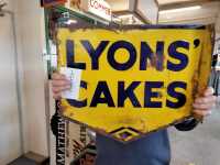 DOUBLE SIDED LYON CAKES SIGN