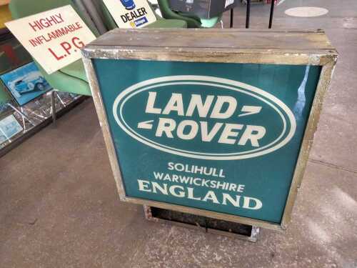 DOUBLE SIDED LAND ROVER SIGN