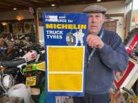 MICHELIN TYRE PRESSURE TIN SIGN