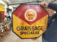 SHELL DOUBLE SIDED SIGN